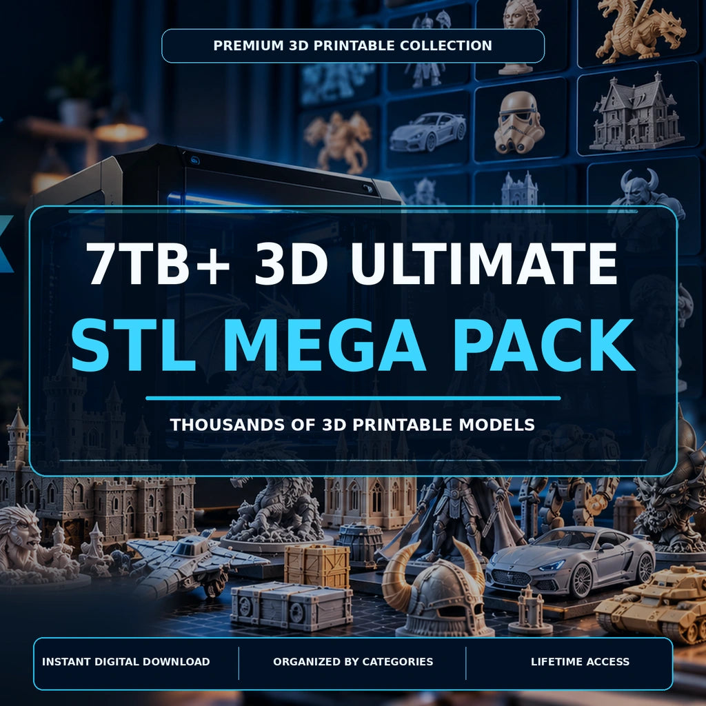 STL Pack, Mega STL Bundle, 3D Print Files Bundle, Commercial Use STL, Massive STl Collection, STl Files Pack