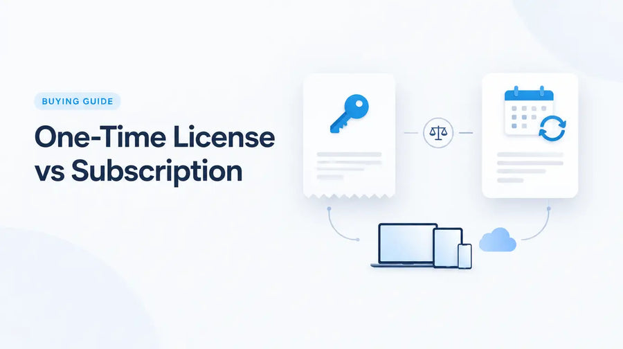 One-time software license vs subscription buying guide
