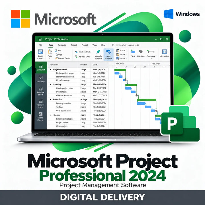 Microsoft Project 2024 Professional Digital Delivery