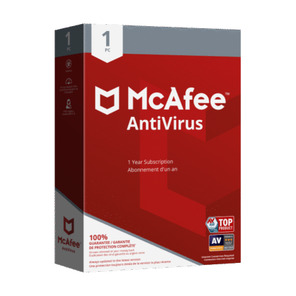 McAfee Antivirus 1 PC 1-Year main image