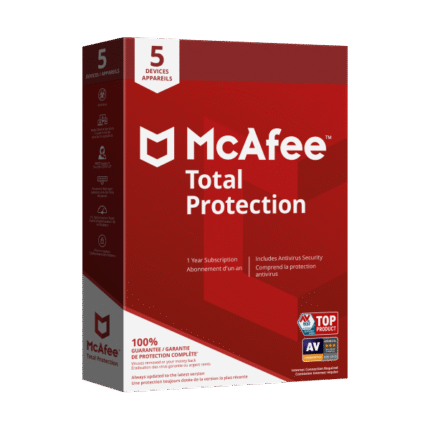 McAfee Total Protection 5 Devices 1-Year main image