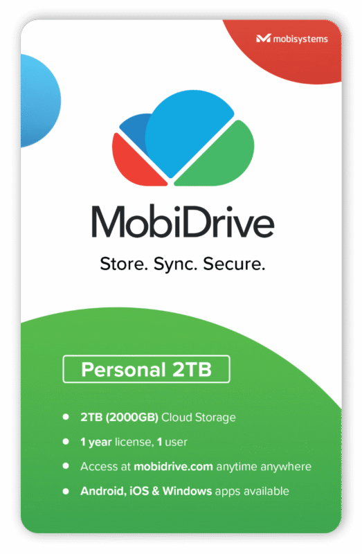 MobiDrive Personal 2000 (1-Year Subscription) main image