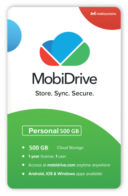 MobiDrive Personal 500 (1-Year Subscription) main image
